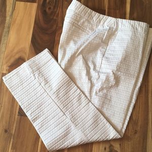 Banana Republic White Crop Pants